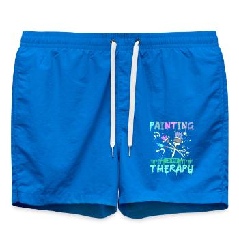 La peinture est ma thérapie - Short de bain - cobalt blue - Devant