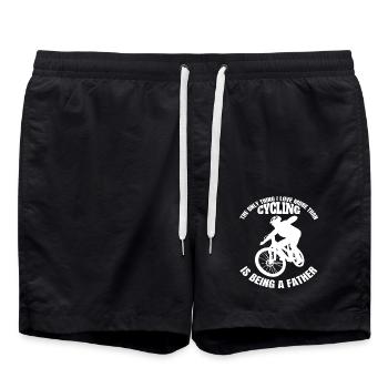 Bicycle Father Bike Tour Cycling Mountain Bike - Swim Trunks - black - Front - AI Model Male 185 light (185cm)