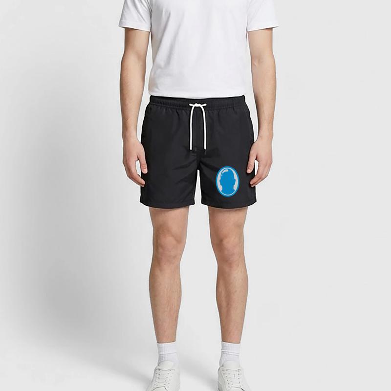 Conception du logo Bald Man Short de bain