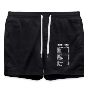 Forensischer Chemiker Täglicher Wert - Badeshorts - Schwarz - Vorne - AI Model Male 185 light (185cm)