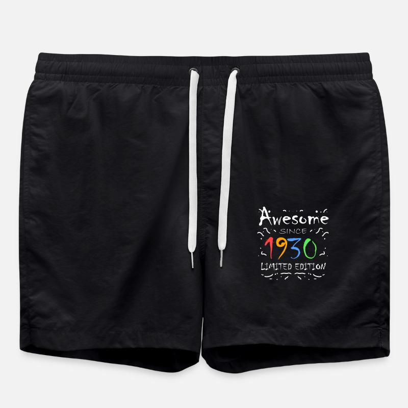 1930 - Né en 1930 - Short de bain - noir