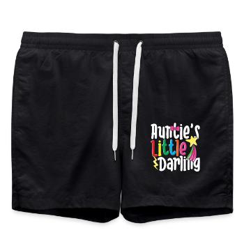 Auntie's Little Darling Colorful Child Leisure - Swim Trunks - black - Front - AI Model Male 185 light (185cm)