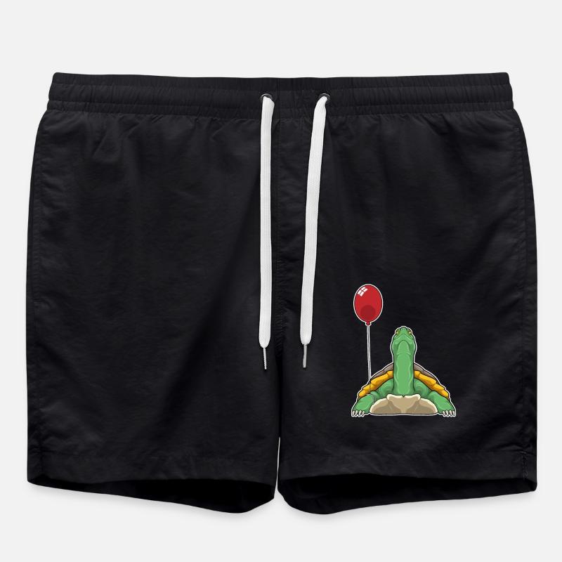 Turtle Balloon - Swim Trunks - black