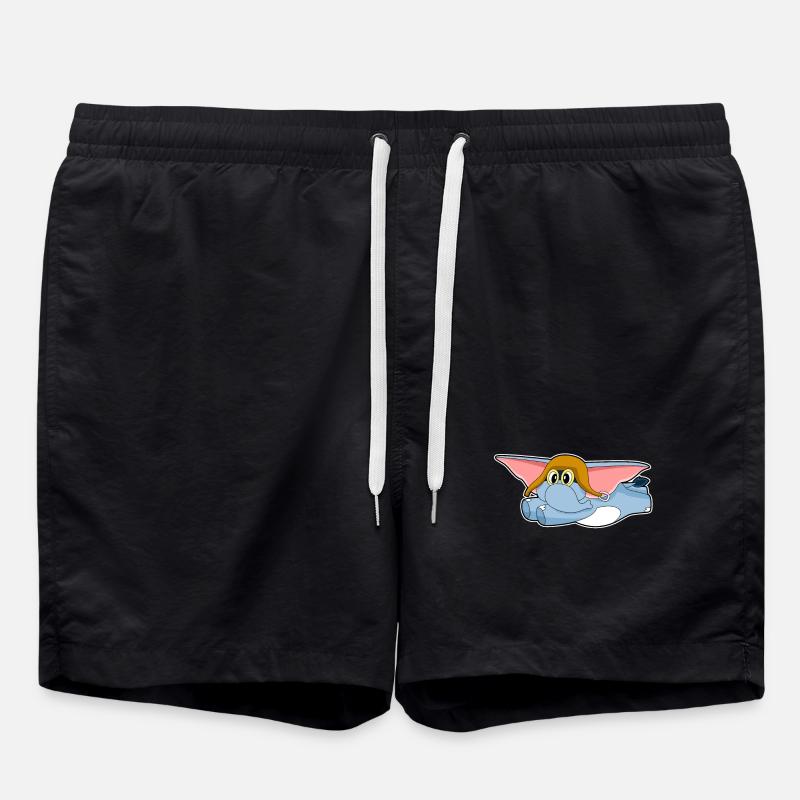 Casquette pilote d’éléphant - Short de bain - noir