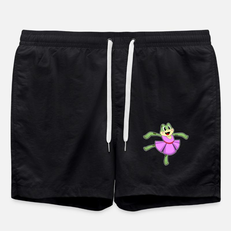 Frog Ballet Dance - Swim Trunks - black