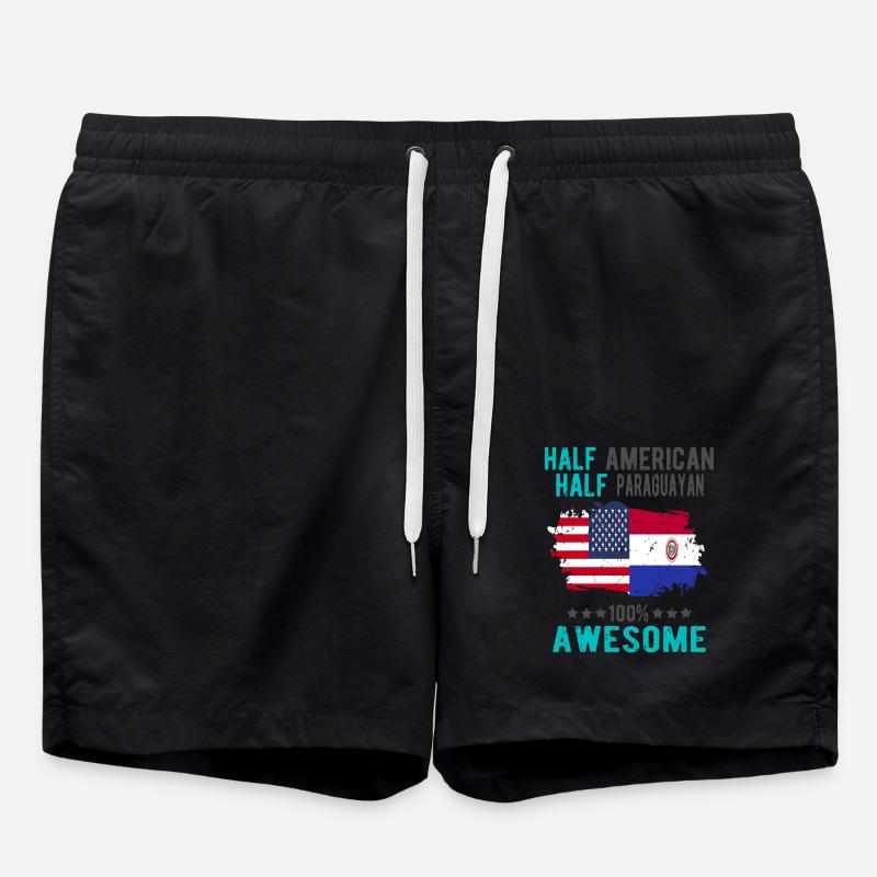 Moitié américain moitié paraguayen - Short de bain - noir