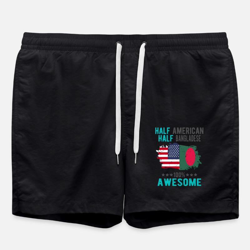 Moitié américain moitié bangladais - Short de bain - noir