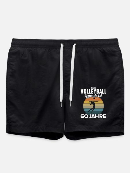 Diese Volleyball Legende 60 Jahre 60 Geburtstag - Badeshorts - Schwarz
