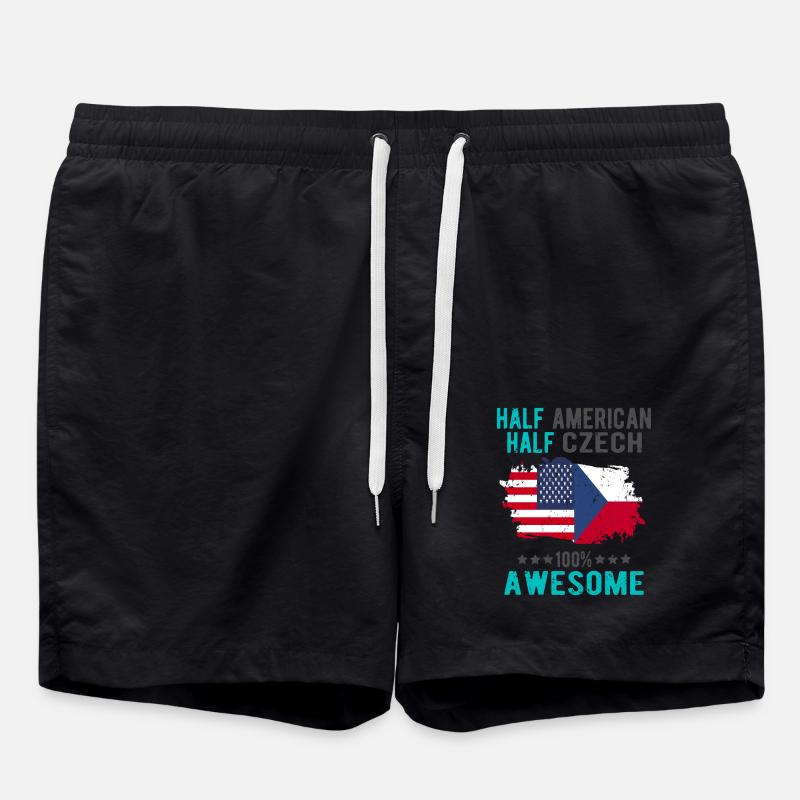 Moitié américain moitié tchèque - Short de bain - noir