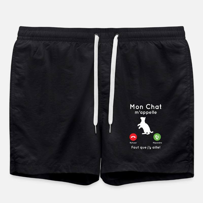 Mon chat m'appelle - Short de bain - noir