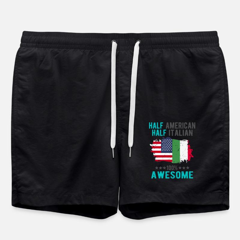 Moitié américain moitié italien - Short de bain - noir