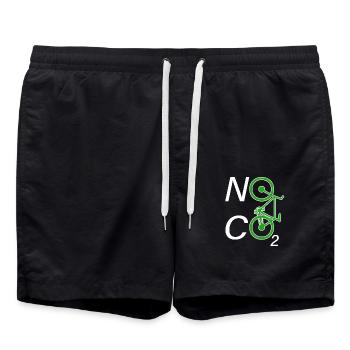 Pas de CO2 Bike Changement climatique VTT VTT E-Bike - Short de bain - noir - Devant - AI Model Male 185 light (185cm)