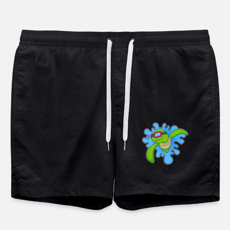 Turtle Swimming Goggles - Swim Trunks - black