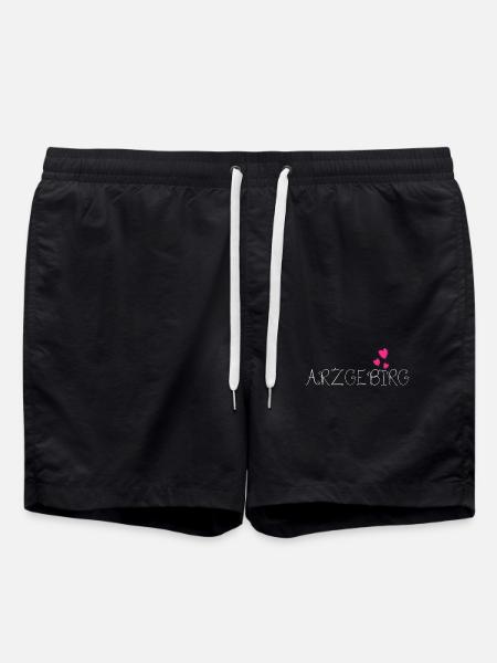 Arzgebirg Heimat Liebe - Badeshorts - Schwarz