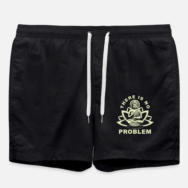 Citation Zen de Bouddha - Short de bain - noir