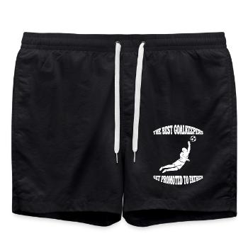 Gardien de but Dire Papa Gardien de but Père Gardien de but de football - Short de bain - noir - Devant - AI Model Male 185 light (185cm)