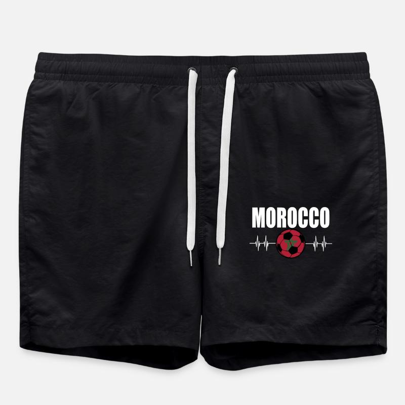 Morocco Football - Swim Trunks - black