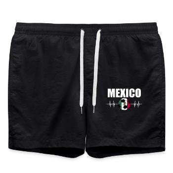 Mexique Football - Short de bain - noir - Devant - AI Model Male 185 light (185cm)