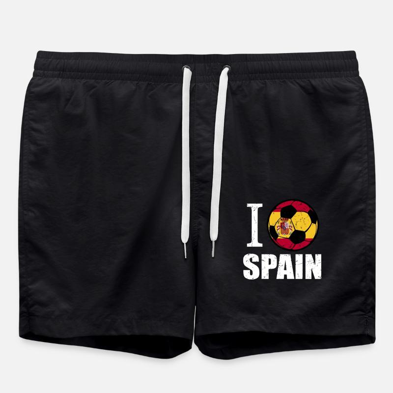 Spanien Fußball - Badeshorts - Schwarz