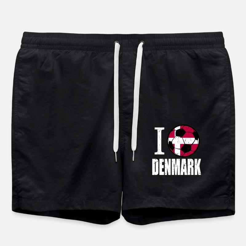 Danemark Football - Short de bain - noir