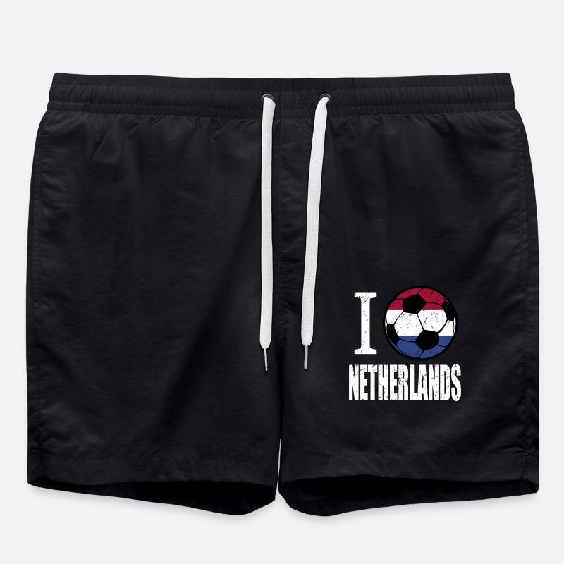 Pays-Bas de football - Short de bain - noir