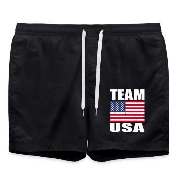 Équipe Hirsch Football - Short de bain - noir - Devant - AI Model Male 185 light (185cm)