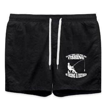 Pêche à la ligne Pêche Pêche Pêche à l’hameçon - Short de bain - noir - Devant - AI Model Male 185 light (185cm)
