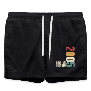 18e anniversaire né en 2005 18 ans - Short de bain - noir - Devant - AI Model Male 185 light (185cm)