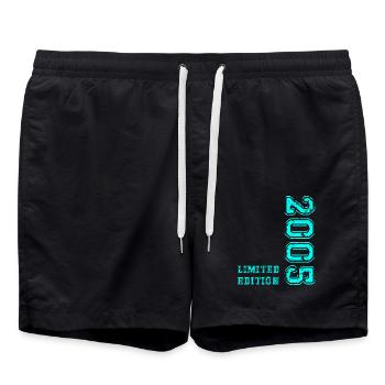 18e anniversaire né en 2005 18 ans - Short de bain - noir - Devant - AI Model Male 185 light (185cm)