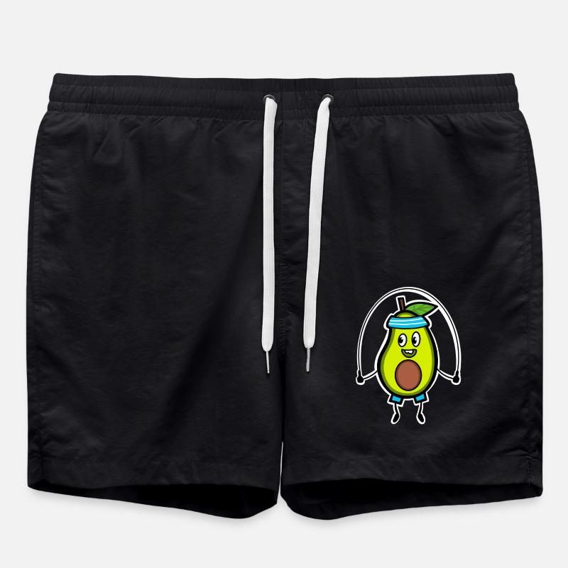 Avocado Jumping Rope - Swim Trunks - black