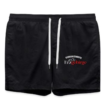 Erzgebirge Haamit Schwarzenberg - Badeshorts - Schwarz - Vorne - AI Model Male 185 light (185cm)