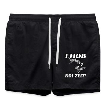 I HOB KOI ZEIT - Badeshorts - Schwarz - Vorne - AI Model Male 185 light (185cm)
