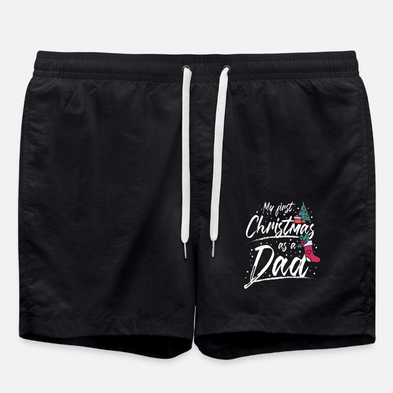 First christmas as a dad - Badeshorts - Schwarz