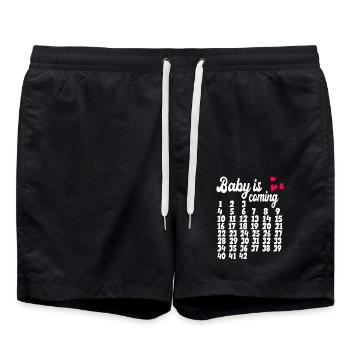 Baby is coming Entwicklung - Badeshorts - Schwarz - Vorne - AI Model Male 185 light (185cm)