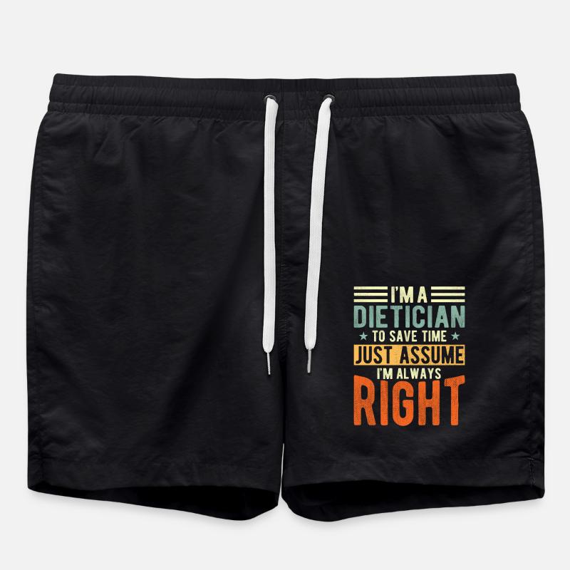 Dietitian - Swim Trunks - black
