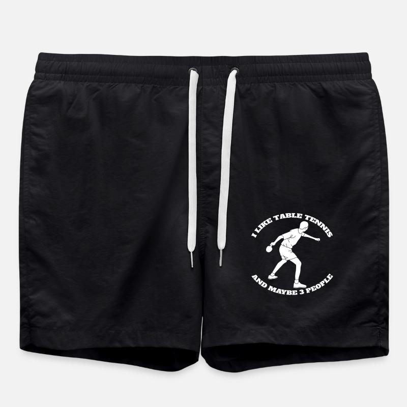 Joueur de tennis de table Batte de tennis de table Tennis de table - Short de bain - noir