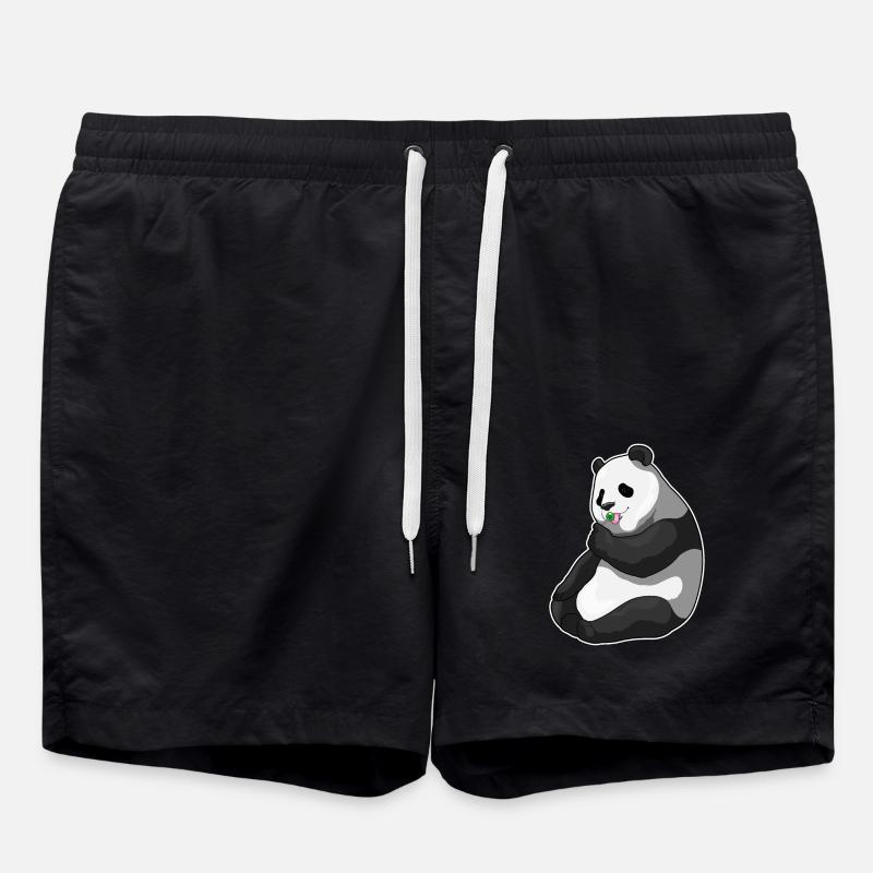 Panda lollipop - Swim Trunks - black