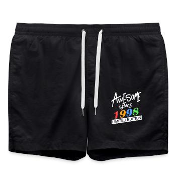 1998 - Badeshorts - Schwarz - Vorne - AI Model Male 185 light (185cm)