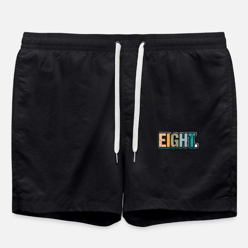 8e anniversaire Enfants Huit ans - Short de bain - noir