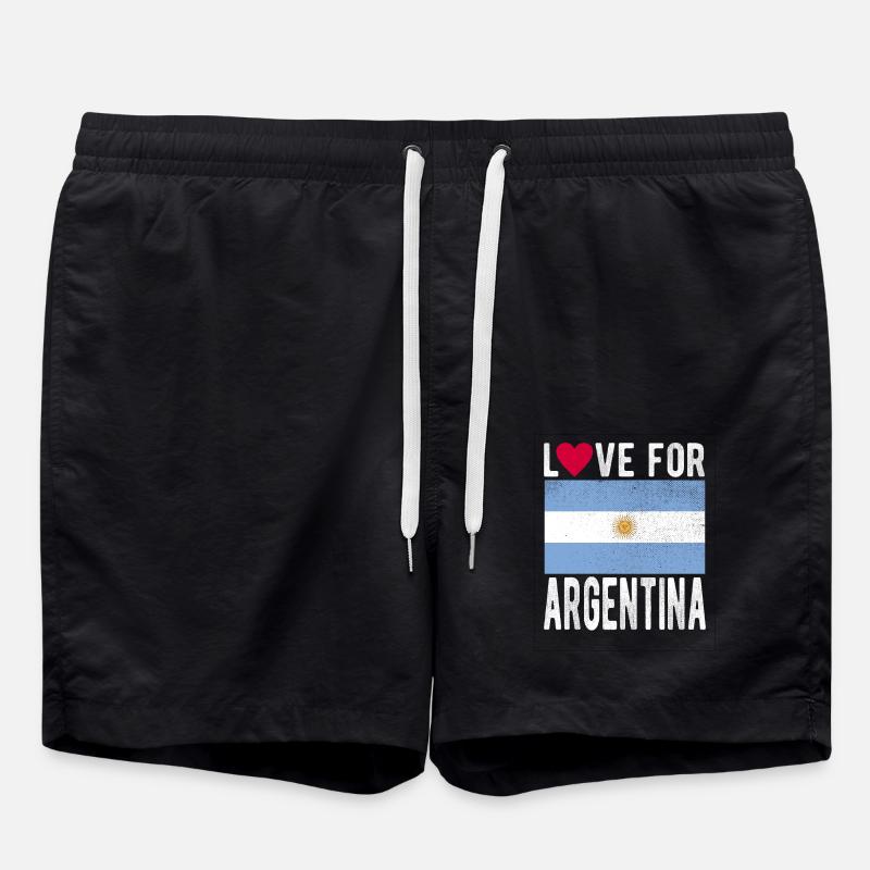 ARGENTINA flag - Swim Trunks - black