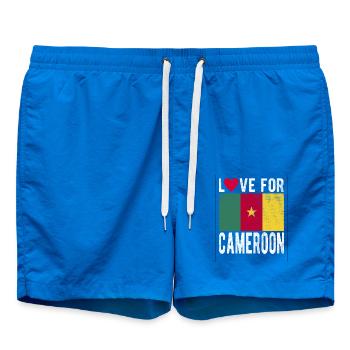 Kamerun Fahne - Badeshorts - Cobalt blue - Vorne
