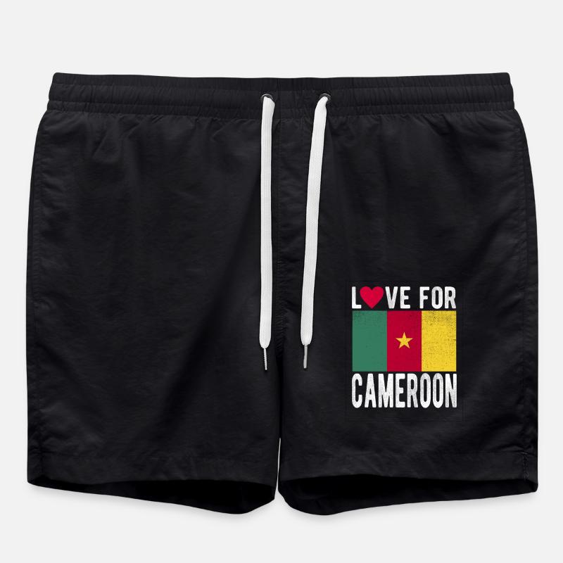 Cameroon flag - Swim Trunks - black