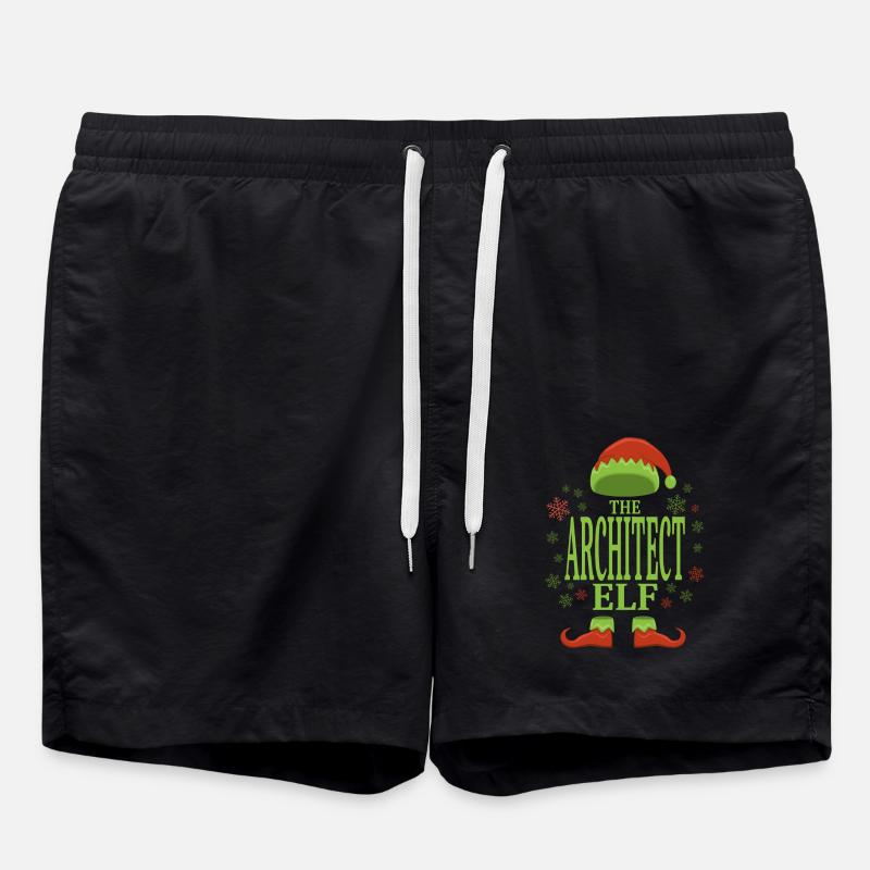 Architect Christmas Elf - Swim Trunks - black
