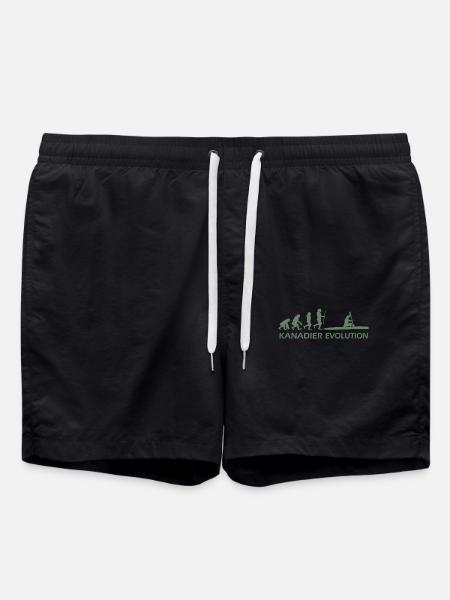 Kanadier Evolution Shirt mit Schrift - Badeshorts - Schwarz