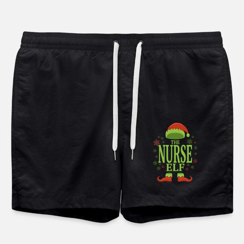 Infirmière lutine de Noël - Short de bain - noir