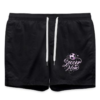 Mothers day Mommy Soccer Mom - Badeshorts - Schwarz - Vorne - AI Model Male 185 light (185cm)