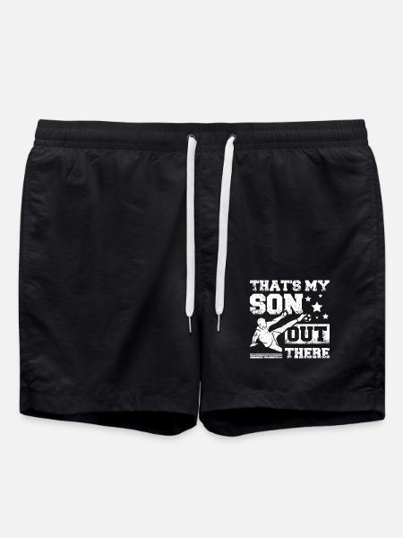 C’est mon fils là-bas Soccer - Short de bain - noir