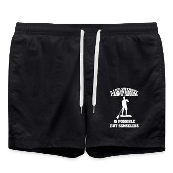 Stand Up Paddle Surf Stand-up Paddler Stand-Up Paddler - Short de bain - noir - Devant - AI Model Male 185 light (185cm)