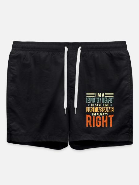Respiratory therapists - Swim Trunks - black