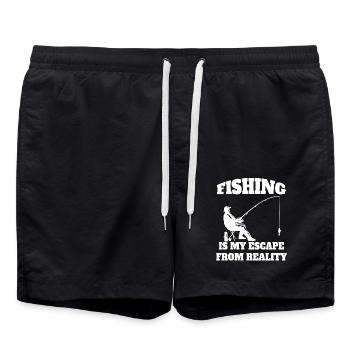 Fishing Anglers Fishing Fishing hooks - Swim Trunks - black - Front - AI Model Male 185 light (185cm)